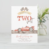 ZWEI schnelle Einladung zum Geburtstag | Einladung (Stehend Vorderseite)