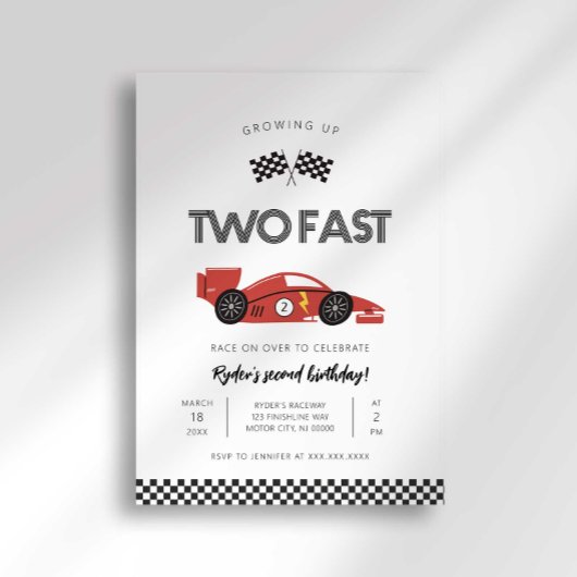 Zwei schnelle Einladung zum Geburtstag erwachsen