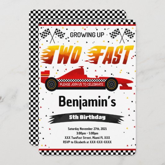 Zwei schnelle Einladungen (Vorne/Hinten)