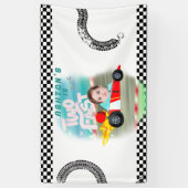 Zwei schnelle Geburtstagspartys Banner (Vertikal)