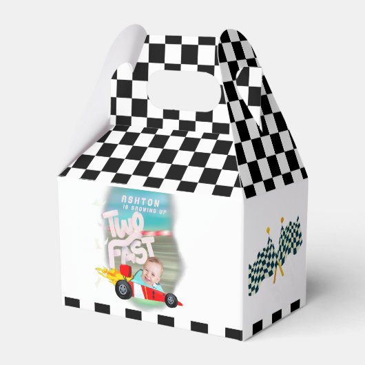 Zwei schnelle Geburtstagspartys Geschenkschachtel (Vorderseite)