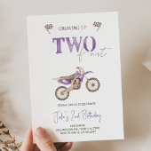 ZWEI Schnelle Lila Bike Einladung Geburtstag