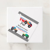 Zwei schnelle Monster LKW 2. Geburtstag Geschenkanhänger (Beispiel)