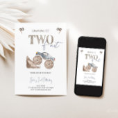 ZWEI Schnelle Monster Truck Birthday Einladung