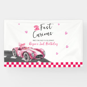 Zwei schnelle neugierige Geburtstag Banner