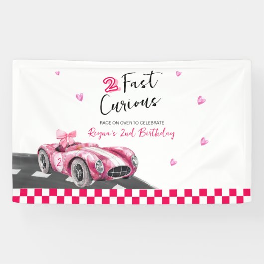 Zwei schnelle neugierige Geburtstag Banner (Horizontal)