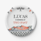 Zwei schnelle Papierplatte wachsen Pappteller (Vorderseite)