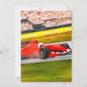 Zwei Schnelle - Racing 2. Geburtstag Einladung (Rückseite)