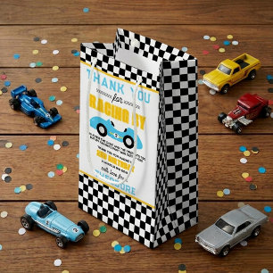 Zwei schnelle Rennwagen 2. Geburtstagsfeier Kleine Geschenktüte