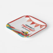 Zwei schnelle Rennwagen am 2. Geburtstag Pappteller (Gewinkelt)