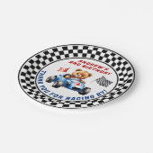 Zwei schnelle Rennwagen am 2. Geburtstag Pappteller (Schrägansicht)