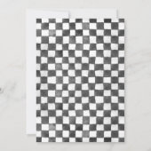 Zwei schnelle Rennwagen Vintag am 2. Geburtstag Einladung (Rückseite)