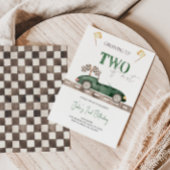 Zwei schnelle Rennwagen zum Geburtstag Einladung