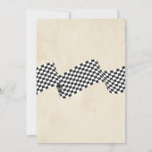 Zwei schnelle Retro-Auto-Geburtstag Einladung (Rückseite)