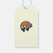 Zwei schnelle Retro Boy Race Car erwachsen Danke Geschenkanhänger (Rückseite)