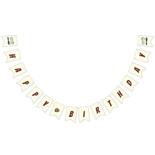 Zwei schnelle Retro-Rennwagen am zweiten Geburtsta Wimpelkette (Alle)