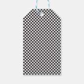 Zwei schnelle, rosa Rennwagen am zweiten Geburtsta Geschenkanhänger (Rückseite)