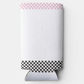 Zwei schnelle, rosa Rennwagen am zweiten Geburtsta Selters Dosenkühler (Rückseite)