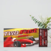 Zwei schnelle Ticket-Einladung Einladung (Stehend Vorderseite)