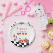 Zwei schnelle, Vintage Geburtstagspulver wachsen Pappteller (Party)