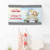 Zwei Schnelle Wildcupjungle Race Auto 2. HBD Party Banner (Insitu)