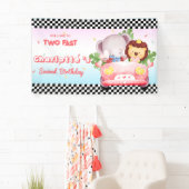 Zwei schnelle Wildtier Dschungel Race Auto 2. HBD Banner (Insitu)