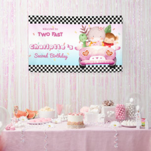 Zwei schnelle Wildtier Dschungel Race Auto 2. HBD Banner
