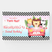 Zwei schnelle Wildtier Dschungel Race Auto 2. HBD Banner (Horizontal)