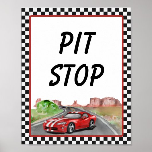 Zwei schnelle zwei kuriose Pit Stopp Poster (Vorne)