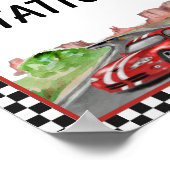 Zwei schnelle zwei neugierige Tankstellen-Poster Poster (Ecke)