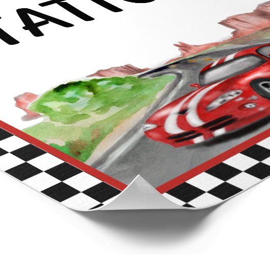 Zwei schnelle zwei neugierige Tankstellen-Poster Poster (Ecke)