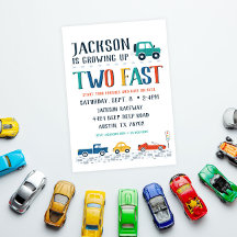 Zwei schnelle zweite Geburtstagseinladung