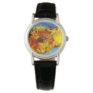 Zwei Schnittblumen Van Gogh Armbanduhr