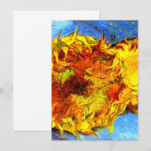 Zwei Schnittblumen Van Gogh Einladung (Vorne/Hinten)
