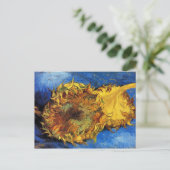 Zwei Schnittblumen Van Gogh Fine Art Postkarte (Stehend Vorderseite)