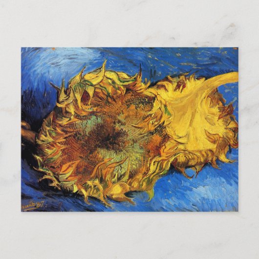 Zwei Schnittblumen Van Gogh Fine Art Postkarte (Vorderseite)