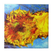 Zwei Schnittblumen Van Gogh Fliese (Vorderseite)