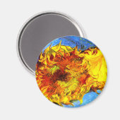 Zwei Schnittblumen Van Gogh Magnet (Vorderseite/Rückseite)