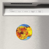 Zwei Schnittblumen Van Gogh Magnet (In Situ (Geschirrspüler))