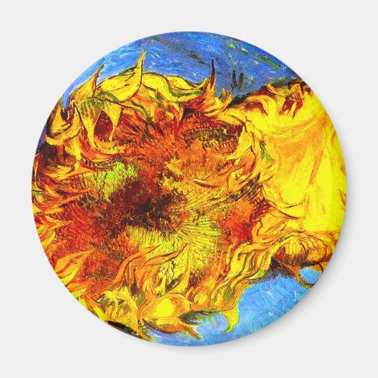 Zwei Schnittblumen Van Gogh Magnet (Vorne)