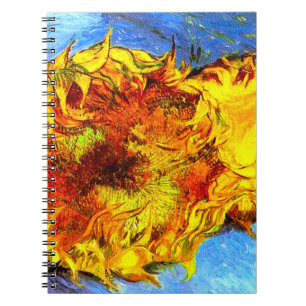 Zwei Schnittblumen Van Gogh Notizblock