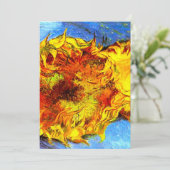 Zwei Schnittblumen Van Gogh Save The Date (Stehend Vorderseite)