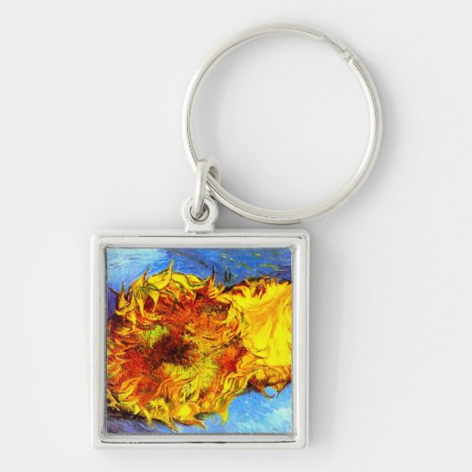 Zwei Schnittblumen Van Gogh Schlüsselanhänger (Vorne)