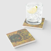 Zwei Schnittblumen von Vincent van Gogh Steinuntersetzer (Seitenansicht)