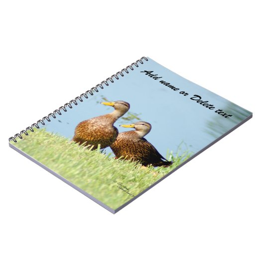 Zwei schöne Ducks Notebook Notizblock (Linke Seite)