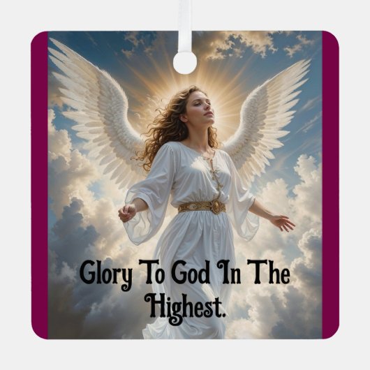 Zwei schöne Engel Ornament Aus Metall (Vorderseite)