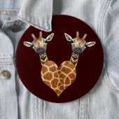 Zwei schöne Giraffen Button (Beispiel)