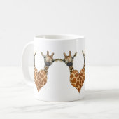 Zwei schöne Giraffen Kaffeetasse (Vorderseite Links)