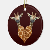 Zwei schöne Giraffen Keramik Ornament (Links)