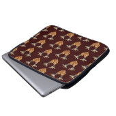 Zwei schöne Giraffen Laptopschutzhülle (Vorne Knopf)